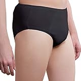 One-Wear Herren Einmal Slip aus Baumwolle (Schwarz 5er Pack) - Super Premium Qualität Ultra-Leicht...