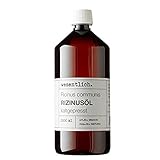 wesentlich. Rizinusöl kaltgepresst 1000ml - 100% reines Rizinusöl - für Haut und Haare, Wimpern...