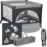 LIONELO BONNIE Laufgitter bis 15 kg, von der Geburt bis 36 Monate, Seitlicher Zugang mit...