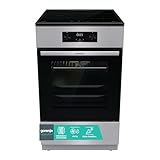 Gorenje GEIT5C61SPG Standherd mit Induktionskochfeld, 50 cm, 70 Liter,Silber, PerfectGrill, AirFry,...
