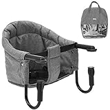 Fillikid Tischsitz Babysitz - faltbare Baby Sitzerhöhung/Booster Sitz mit Anti-Rutsch-Klemmen und...