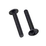 ORANXIN M4 x 12mm 50 Pcs Kreuz Champignon Runder Kopf Bolzen Kohlenstoffstahl Flachrundbolzen...