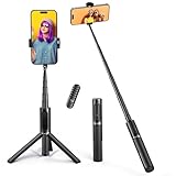 ATUMTEK Bluetooth Selfie-Stick Stativ, Erweiterbar 3 in 1 Selfie Stange aus Aluminium mit Kabelloser...