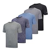 fovdtaa Herren-T-Shirt, kurzärmelig, Rundhalsausschnitt, Fitnessstudio, Workout, Laufen,...