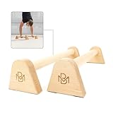 Müller & Blum Premium Holz Liegestützgriffe extra lang/nachhaltige und rutschfeste Calisthenics...