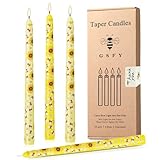 Stabkerzen-Set für Urlaub, Dinner-Party, geruchlos, lange Kerzenhalter, tropffrei, rauchfrei, 7–8...