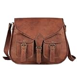 Komal's Passion Leather Damentasche aus echtem Leder von KPL, Schulter-/Crossbodytasche,...