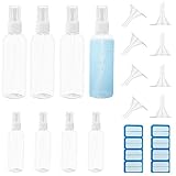 Nutabevr 4×100ml+4×50ml Sprühflasche Leer mit 8 Trichtern+8x Etiketten,Spray Flaschen Set,...