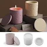 DIY Silikonform für Aromakerzenbecher im Herz-Design mit floralen Mustern – Vielseitige Gips- und...