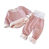 Serecofo Baby-Thermo-Set 2–5 Jahre Kinder-Thermo-Pyjama für Mädchen und Jungen aus dickem Fleece...