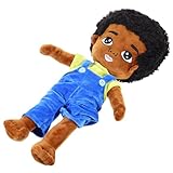 BESTonZON Kuschelige Afrikanische Junge Puppe Plüsch für Dekoration und Beruhigung als für...