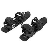 HUSHUI Mini-Ski-Skates, Kurze Schnee-Skateboard-Schuhe, Snowblades-Bindungen für...