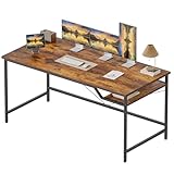 Mericonia 140 cm Computertisch, Gaming-Schreibtisch für kleine Räume, moderner Schreibtisch im...