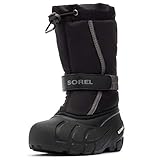 Sorel KIDS FLURRY Schneestiefel für Unisex Baby, - Children, 29 EU, Schwarz Black X City Grey