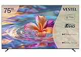 Vestel Fernseher 75 Zoll Smart TV Powered by TiVo, 4K UHD Fernseher mit Dolby Vision HDR, Dolby...