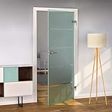 Bijon Glastür T6 - Hochwertige Studio Ganzglastür aus kratzfestem ESG-Glas für stilvolle...