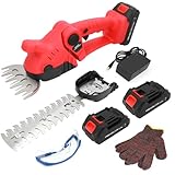 Akku Strauchschere 21V, 2-in-1 Handheckenschneider, 1260 U/min Kabelloser Elektrischer...