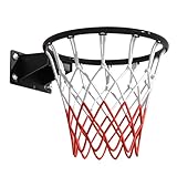 Robuster Basketballkorb mit doppeltem Federrand, Outdoor-Basketballtor, massiver...
