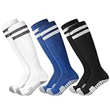 3 Paar Kinder Fußball Stutzen Fußballsocken 33-37 Fußball Fussball Socken Sportsocken...