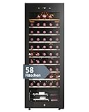 Haier Weinkühlschrank 50 SERIE 3 HWS58GGH1 I Weinklimaschrank für 58 Flaschen I Moderner Wine...