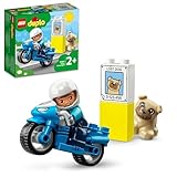 LEGO 10967 DUPLO Polizeimotorrad, Polizei-Spielzeug für Kleinkinder ab 2 Jahre, ideales...