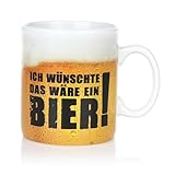 FunX Kaffeetasse Bier XXL - Tasse als lustiges Männergeschenk für Freund, Papa und Bruder -Ideal...