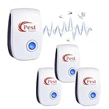 Ultraschall Schädlingsbekämpfer 4 Pack, Elektronische Insektenschutzmittel Moskitoschutz,...