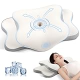 JINXIA Memory Foam Kissen, Nackenstützkissen, Orthopädisches Kissen, Ergonomisches...