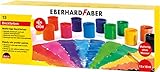 Eberhard Faber 575613 - EFA Color Malfertige Deckfarben, Set mit 13 Farben in Dosen zu je 18 ml,...