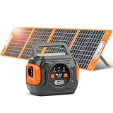 FLASHFISH Powerstation mit Solarpanel,Tragbares Kraftwerk 292Wh/80000mAh mit 18V/100W Faltbares...