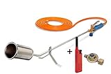 CFH Abflammgerät GV 900 inkl. Druckregler 2,5 Bar + Piezoanzünder-Feuerzeug