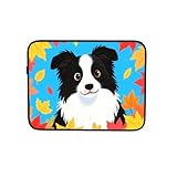 Hund Herbst Blau Laptoptasche Notebook Computer Hülle Tablet Mappe Tragetasche für 13 Zoll Arbeit