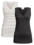Herzmutter Stilltop-Umstandstop - 2er-Set - Oberteil für Schwangerschaft - mit Stillfunktion - 6700...