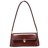 zhongningyifeng Kleine Clutch Umhängetasche für Damen Leder Mini Tote Handtasche Geldbörse mit...