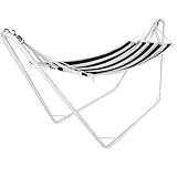 DETEX® Hängematte mit Gestell Outdoor Camping transportabel Stabhängematte Reisehängematte...