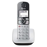 Panasonic KX-TGE510GS DECT Seniorentelefon mit Notruf (Großtastentelefon, schnurlos, extra...