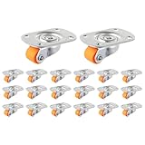 Rollen-Set, 20 x Obere Rollen mit doppelseitigen und Schrauben, 360 Grad drehbare Rollen,...