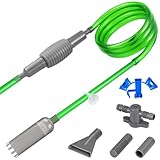 Mulmsauger Aquarium Set - 3 Aufsätze, 3M Schlauch & Schlauchventil Aquarium Reinigungsset Aquarium...