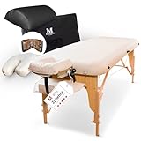 MASSUNDA – Mobile Comfort Deluxe Massageliege klappbar & höhenverstellbar – EXTRA breiter...