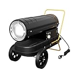 PEILU 30kW Ölheizgebläse Stahl Heizkanone Diesel mit Thermostat, 22L Tank, Stabile Basis, Griff &...