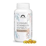 Herbaland Schwarzkümmelöl-Kapseln | 3000 mg Tagesdosis | Ägyptisch, bio & kaltgepresst | 400...