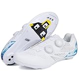 Hiuzylqx Herren Fahrradschuhe Radsportschuhe Rennradschuh Mountainbike Schuhe Kompatibel mit SPD-SL...