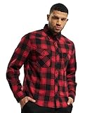 Brandit Check Shirt Herren Baumwoll Hemd 4XL Red-black