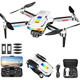 GuKKK Drohne mit Kamera 4K,RC Drones Bürstenloser Motor, 360°Flip, Headless Modus, WiFi FPV Live...