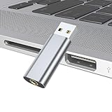 USB -zu - -Jack -Adapter - 3,5 mm externer Soundkarten -Plug & Play | Hochwertige Übertragung und...