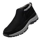 Winterschuhe Herren Warm Gefüttert Schneestiefel Kurzschaft Stiefel Flach Winter Outdoor Boots...