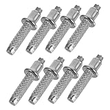 Gogogmee 8 Stück Teiliges Trekkingstock Spitzen Set aus Langlebigem Wolframstahl rutschfeste...