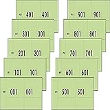 Sigel 76153 Nummernblock grün, 1000 Bons (fortlaufend nummerierte Blöcke von 1 bis 1000, 10,5 x...