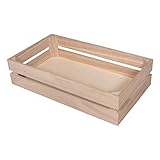 Rayher 62728000 Holzkiste Latten-Optik, 35,5 x 20,3 x 8,4 cm, Holz FSC zertifiziert, plus 2...