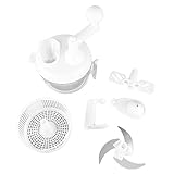 ZPSHYD Veggie Chopper Vollfunktions-Gemüseschneider, Handgekröpfter Gemüseschneider, Weiß,...